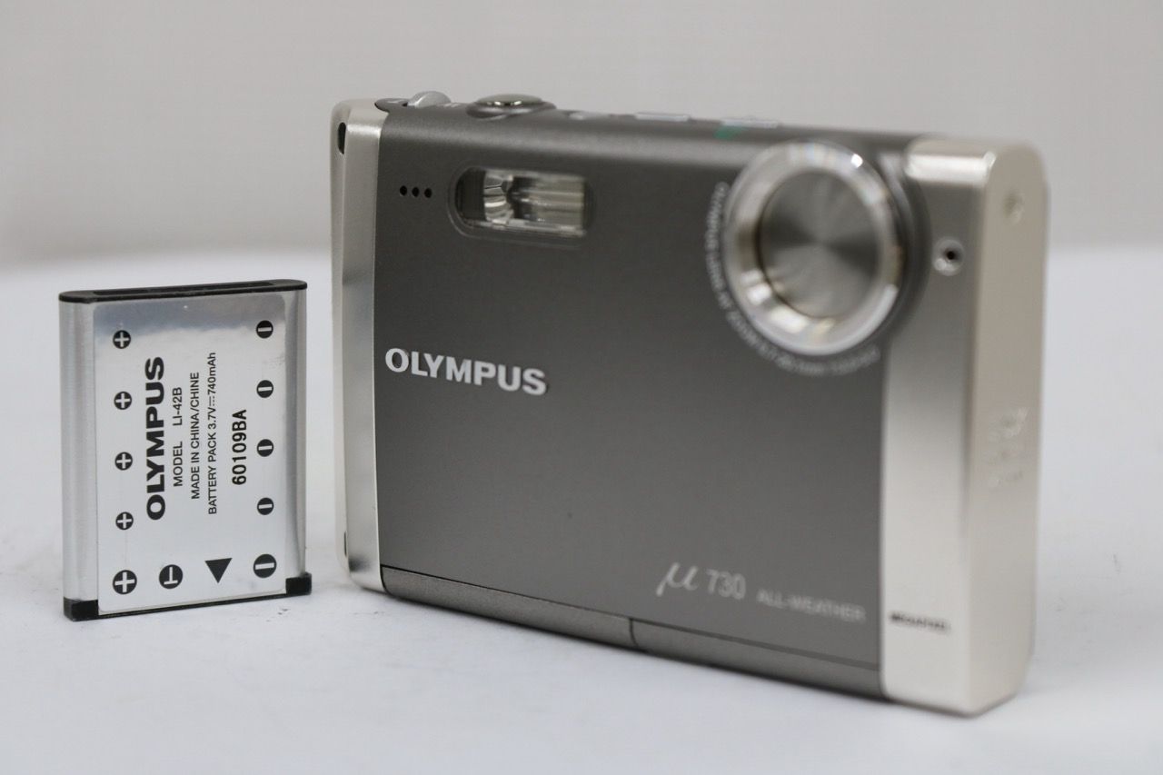 【美品 返品保証】 オリンパス Olympus μ 730 3.0x バッテリー付き コンパクトデジタルカメラ e10992