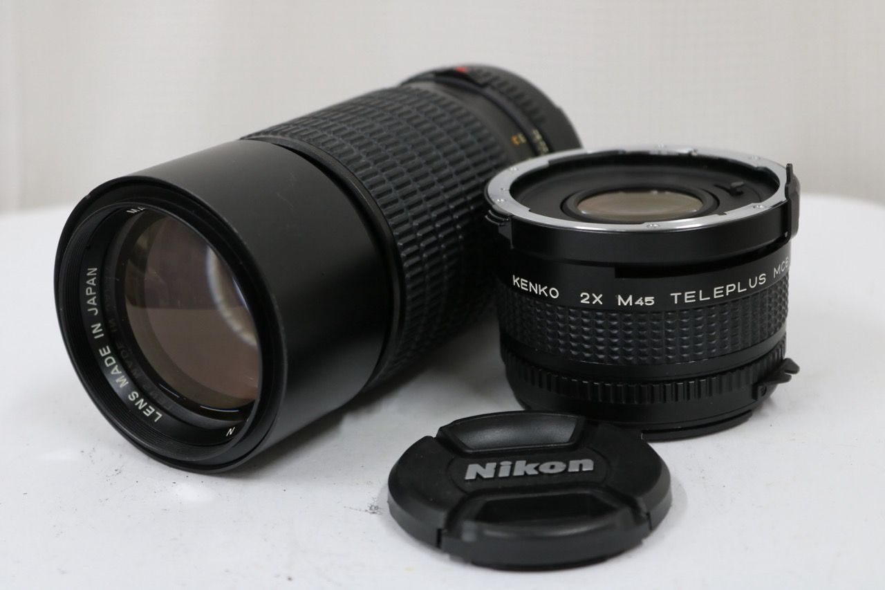 【返品保証】 マミヤ Mamiya-SEKOR C 210mm F4 N Kenko 2x M45 TELEPLUS MC6 付き 中判レンズ e11036