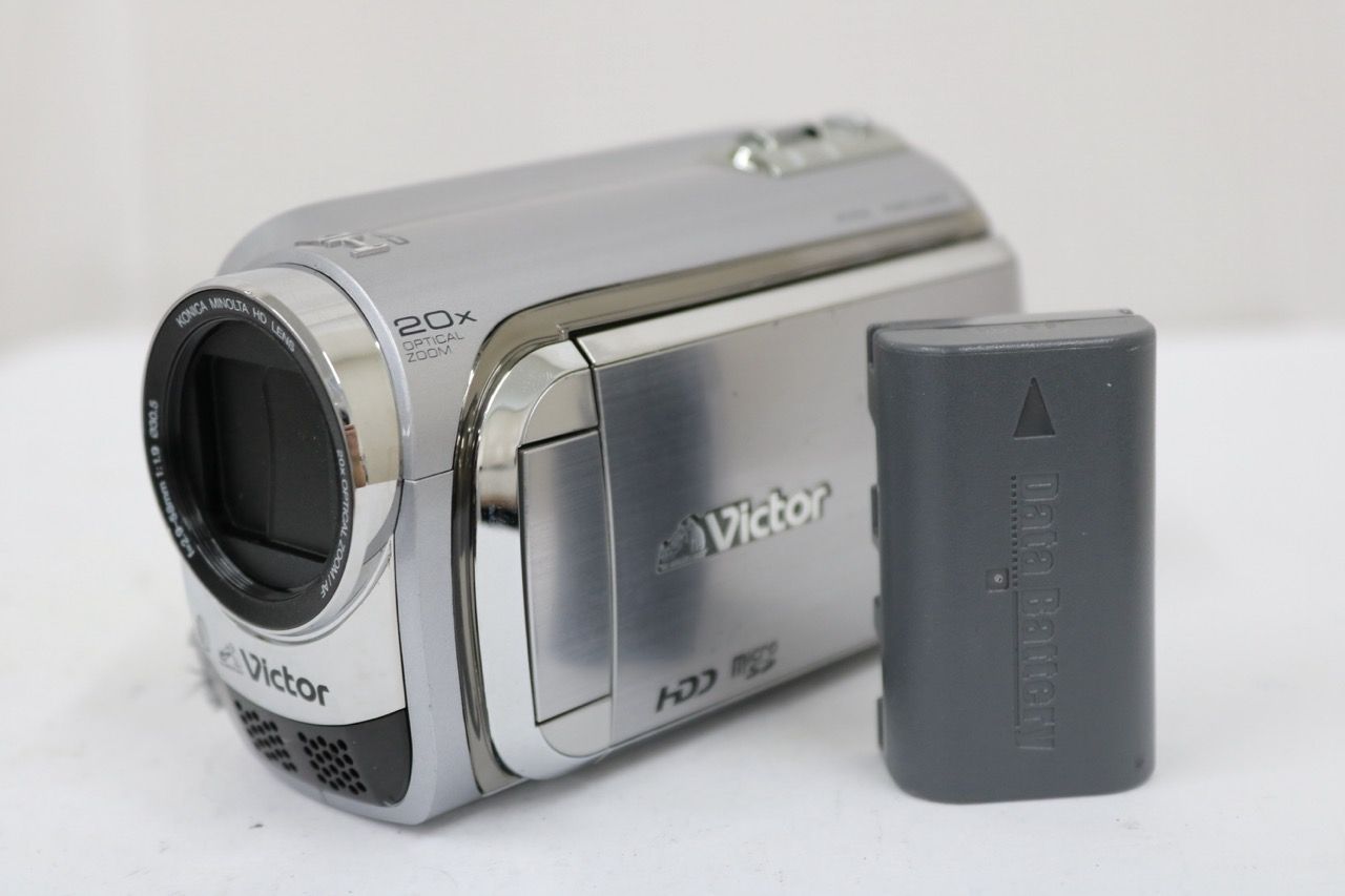 【返品保証】 ビクター Victor Everio GZ-HD260-S 20x バッテリー付き ビデオカメラ e11059