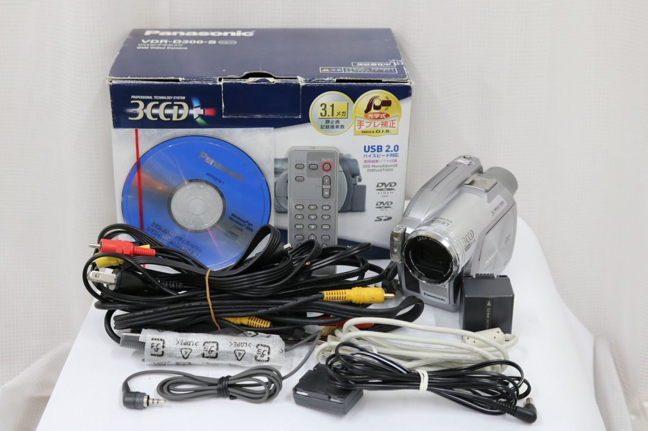 【返品保証】 【元箱付き】パナソニック Panasonic VDR-D300 バッテリー付き ビデオカメラ e11009