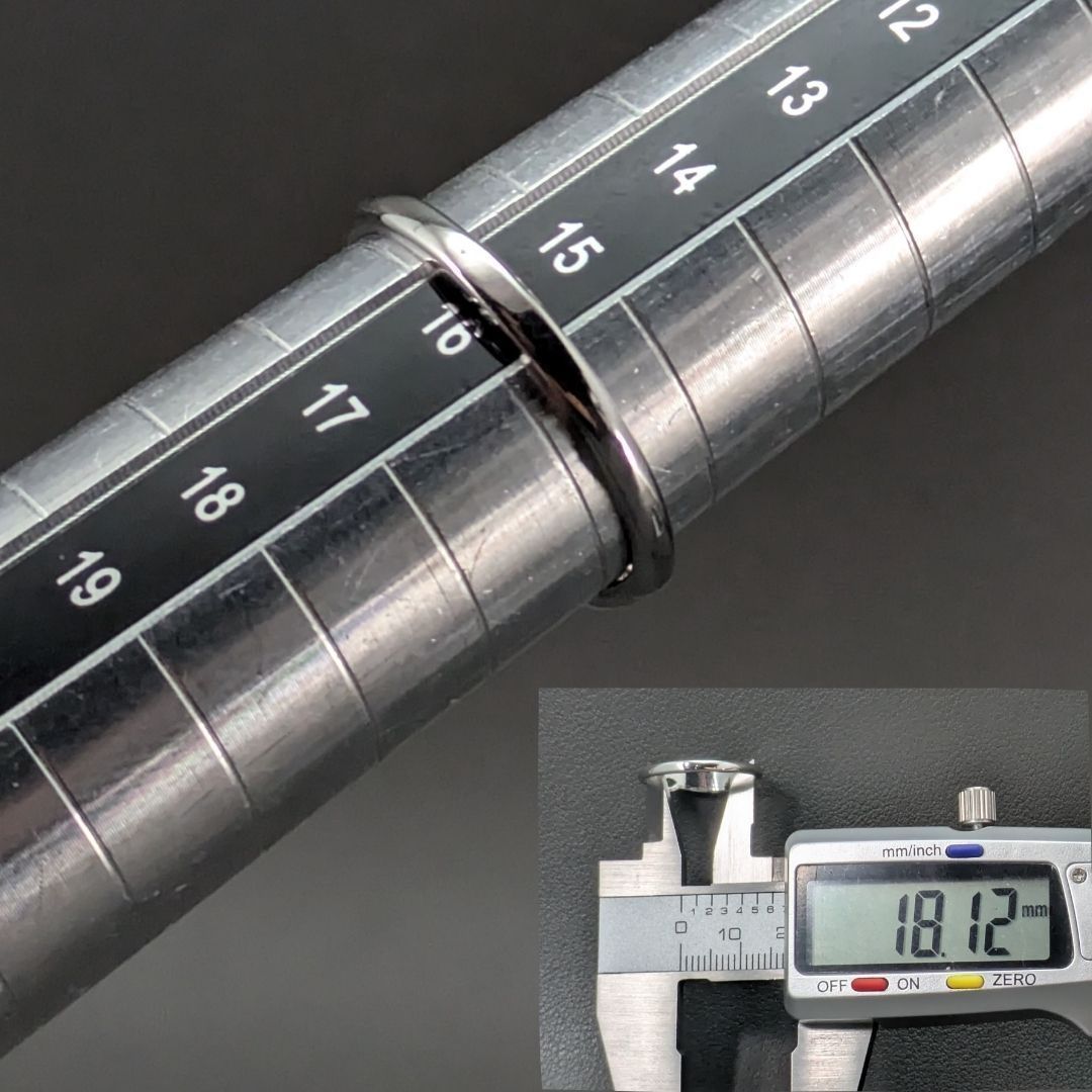 米国 ESPO 16号 ヴィンテージ リング 14KT ホワイトゴールド 希少 
