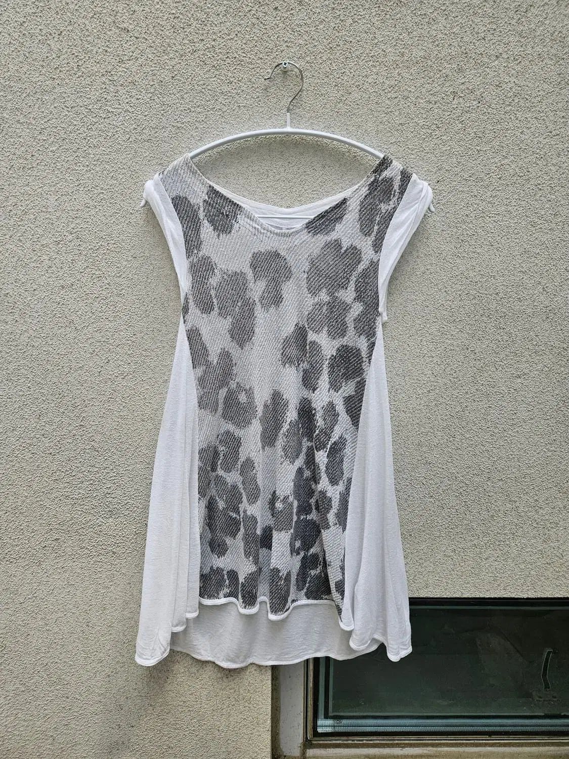 DIESEL ヒョウ柄 レイヤード スリーブレス