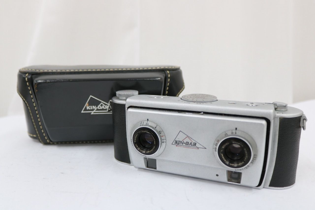 【返品保証】 【希少】 KIN-DAR Steinheil Munchen Cassar 35mm f3.5 ステレオカメラ e11146