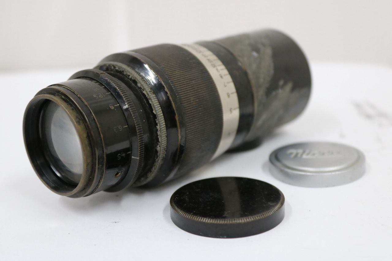 【訳あり品】 ライカ Leica 13.5cm F4.5 ブラックニッケル レンズ e11126