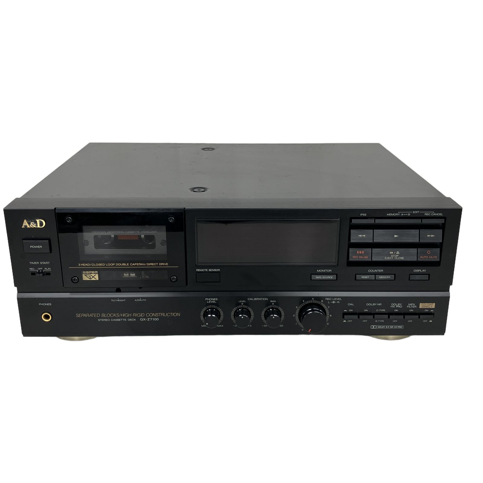 A&D GX-Z7100EX カセットデッキ 音響機材 赤井電機 ジャンク K11187080