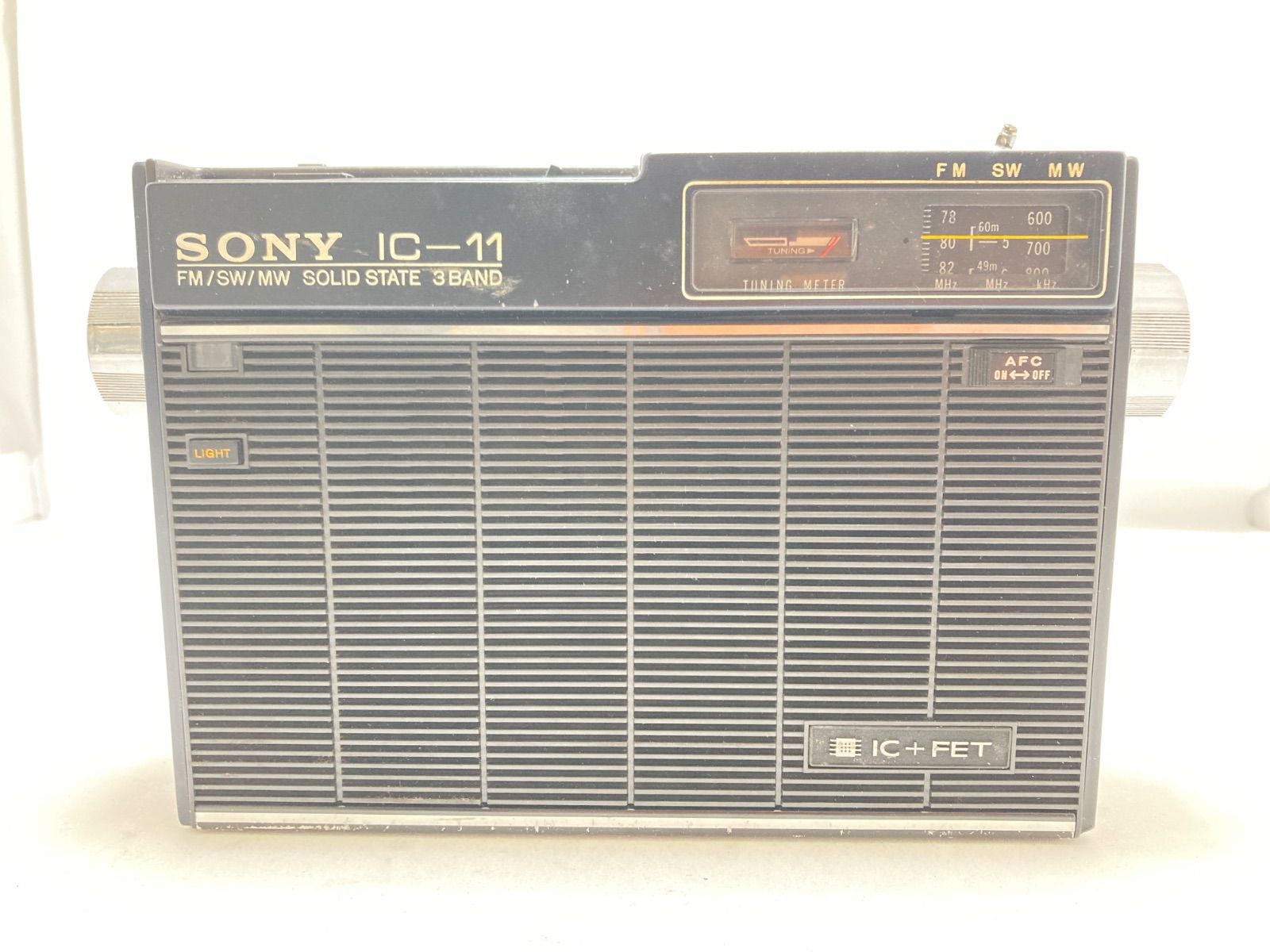 SONY ICF-110 ビンテージラジオ ソニー SONY ICF-110 IC10石3バンドラジオ 革ケース item details
