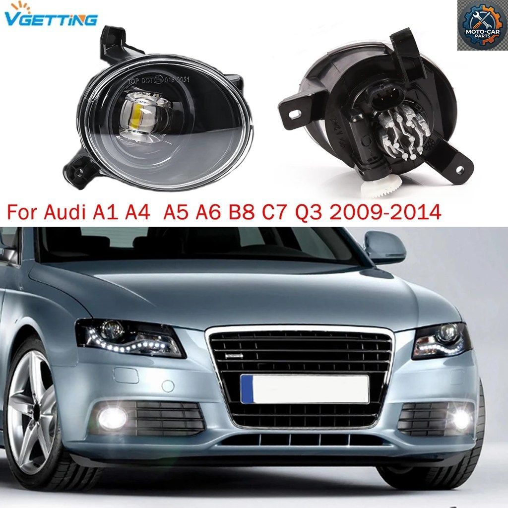 LEDフォグランプ アウディ A1 A4 ワゴン A5 A6 B8 C7 Q3 2009 - 14 パサート CC 2008-2012 DRL デイタイムランニングライト