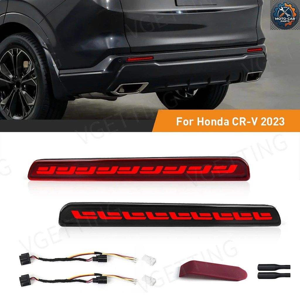 S CAR リアバンパーリフレクターライト ホンダ CR-V CRV 2023 ターンシグナルランプ 警告ブレーキライト 12V
