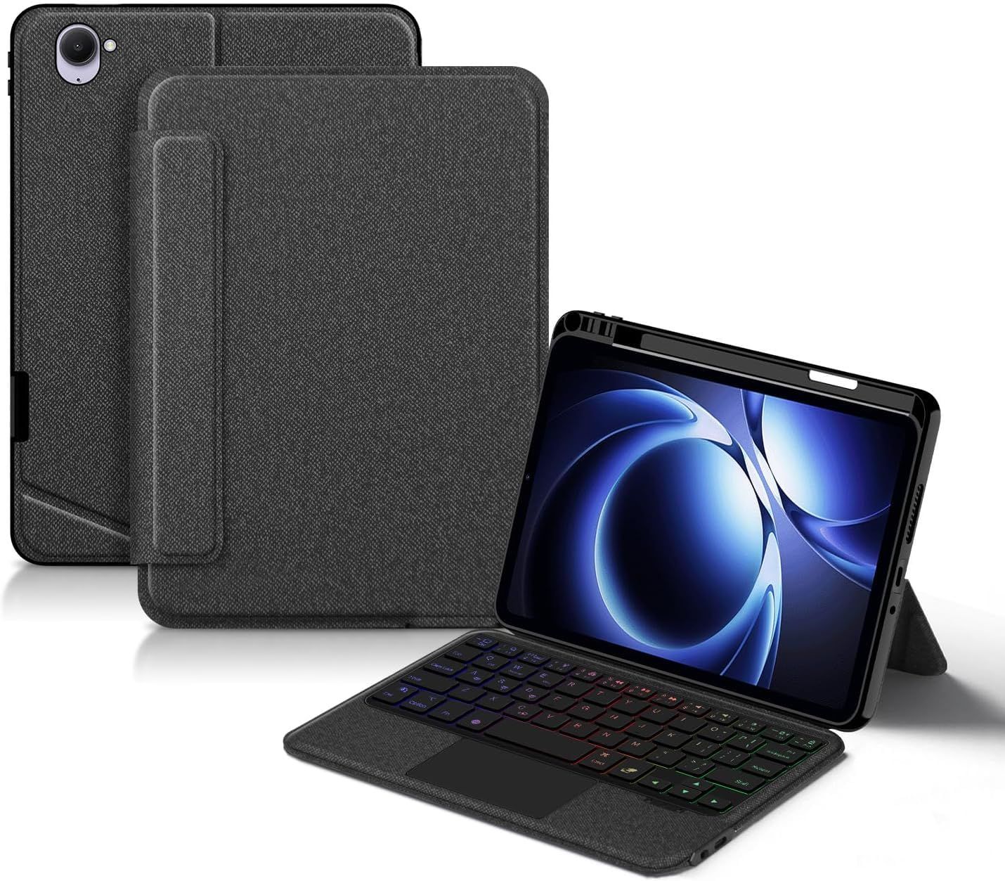 縦/横置き シャオミ Xiaomi Pad mini 8.8インチ対応 キーボード ケース タッチパッド バックライト付き マグネット式 分離式 シャオミカバー タブレット Xiaomi Pad Mini タブレット 8.8インチ 角度を自由に変更 ...