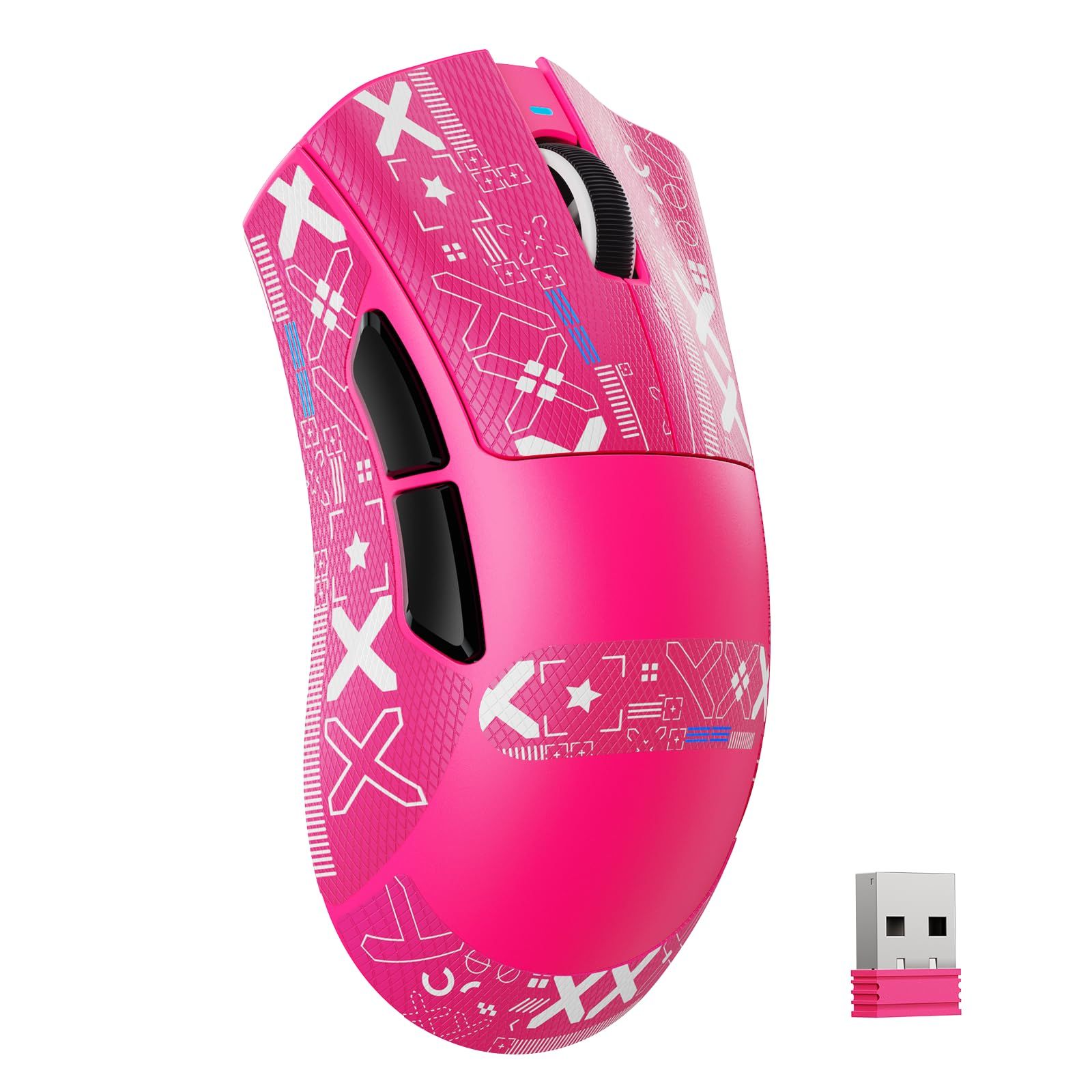 ATTACK SHARK V3 ゲーミングマウス PAW 3311 超軽量 62g±3g BK52820 25000DPI 40G 加速度 三接続モード (2.4G/Bluetooth/USB-C) 1 億回スイッチ 500mAh 大容量バッテリー ...