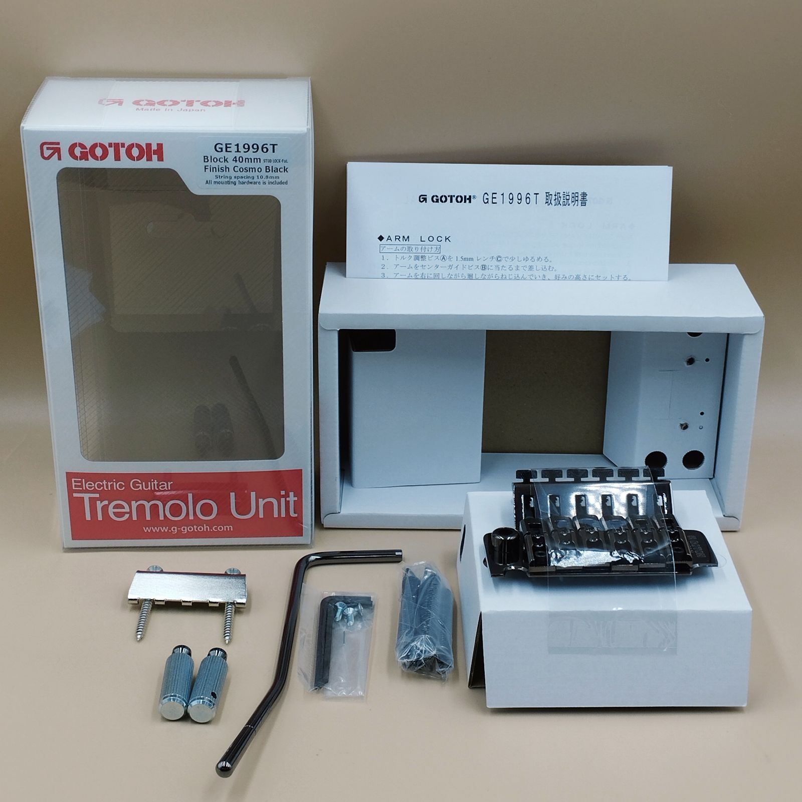 【D41169】（未使用品）GOTOH GE1996T コスモブラック 40mmブロック