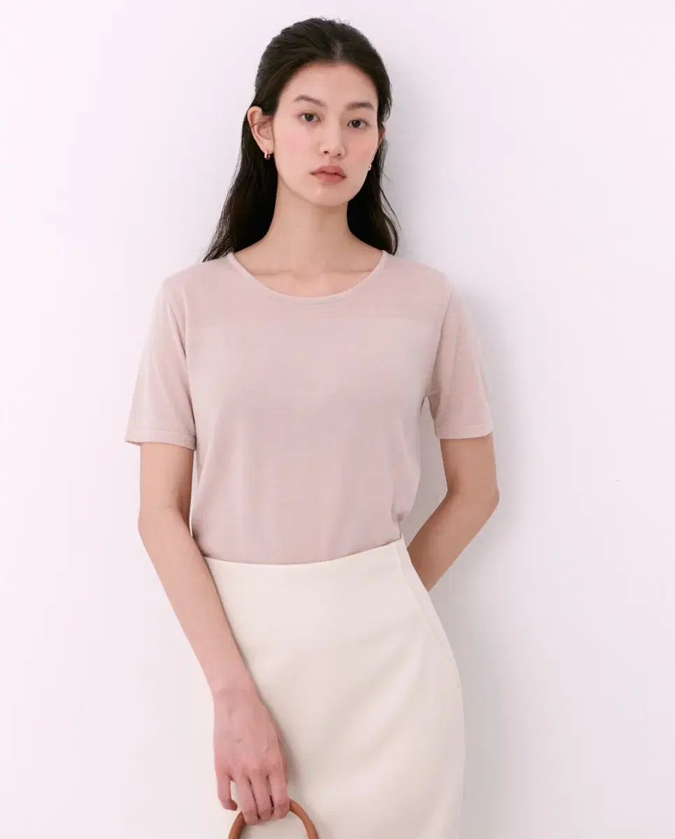 新品 SIE ビエン ブロック ラウンドネック ニット