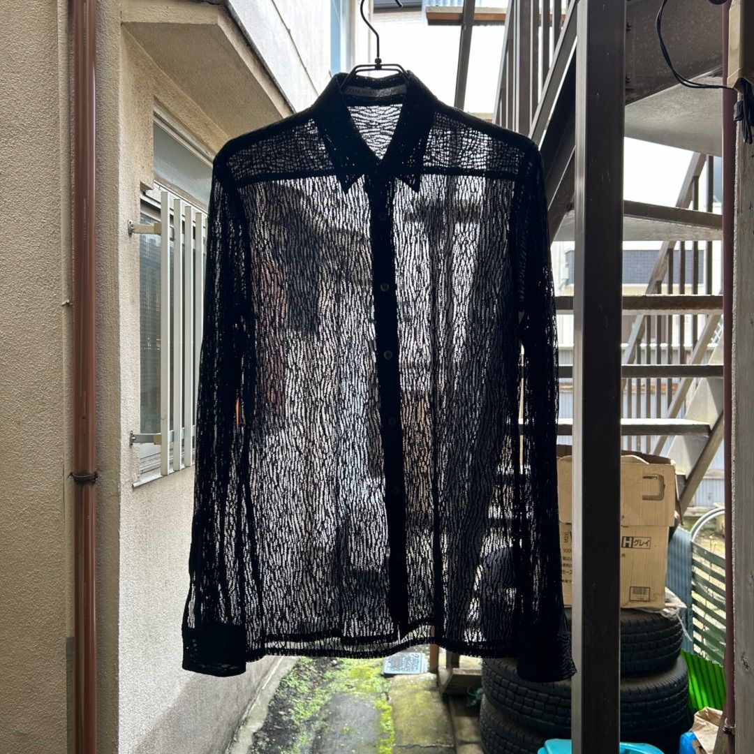 JOHN LAWLENCE SULLIVAN シアーシャツ 日本製 24SS シースルー 光沢感