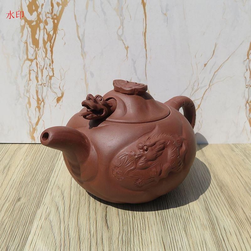 魚化龍壺 紫砂壺 宜興紫砂壺・紫泥急須・茶壺・茶道具