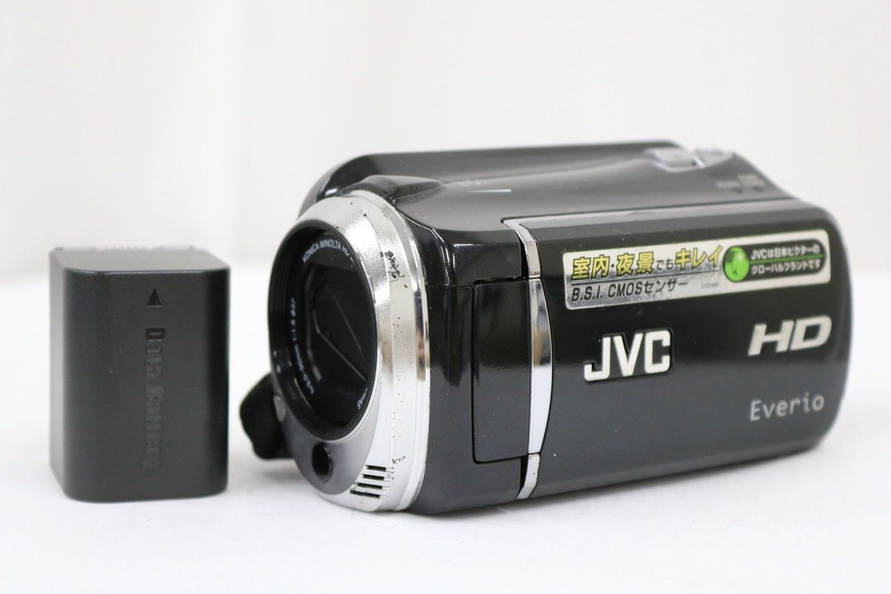 【返品保証】 JVC Everio GZ-HD620-B ブラック 30x バッテリー付き ビデオカメラ e11220