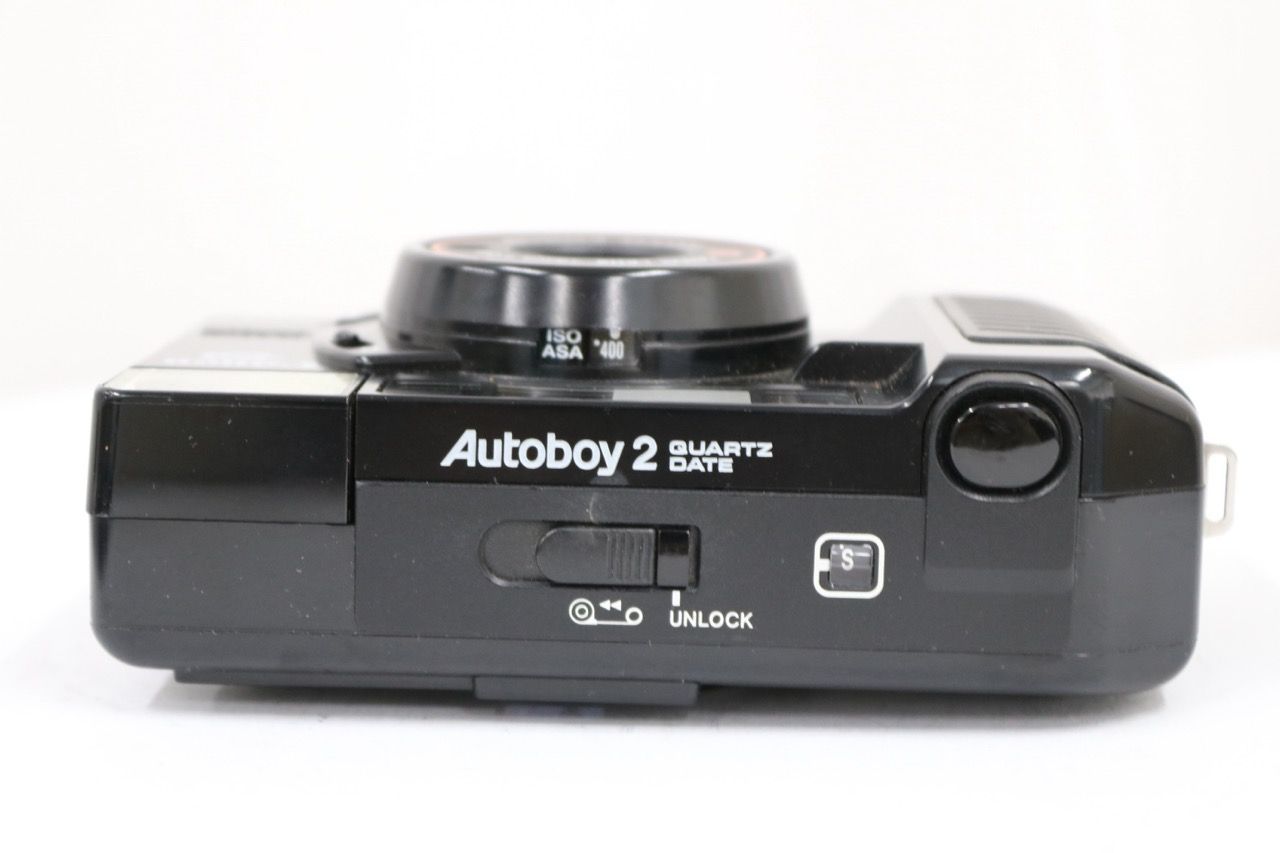 返品保証】 キャノン Canon Autoboy2 QUARTZ DATE ブラック 38mm F2.8