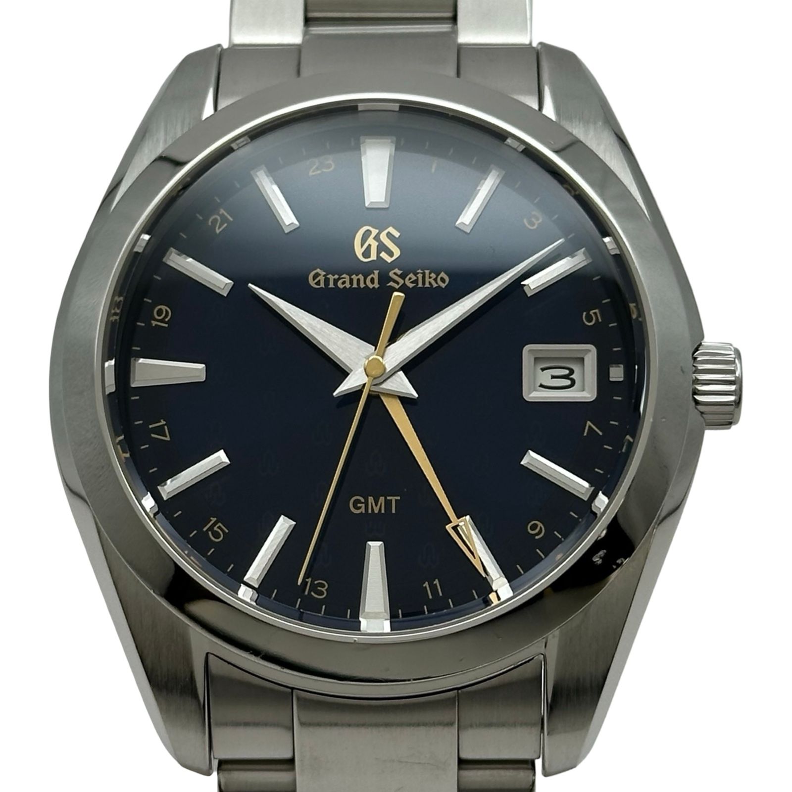 グランドセイコー Grand Seiko ヘリテージコレクション 9Fクォーツ GMT 世界2019本限定 SBGN009(9F86-0AD0) ネイビー ステンレススチール クオーツ メンズ 腕時計