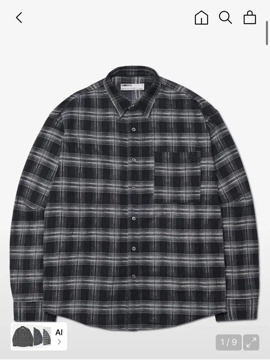 ノーマニュアル チェックシャツ XL 出品