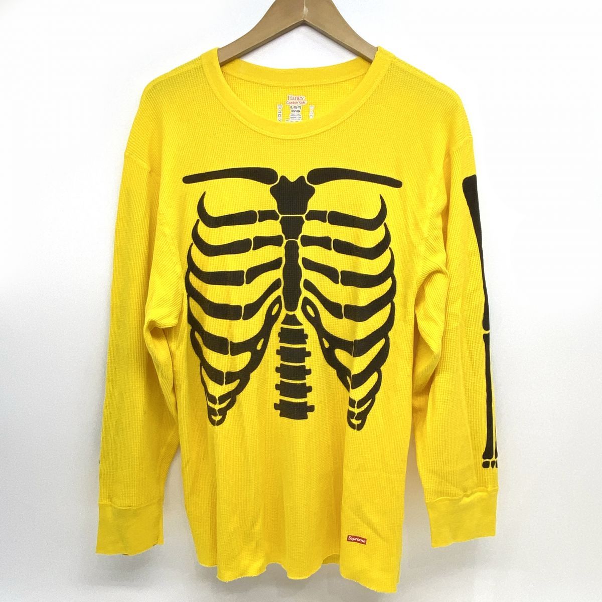 Supreme シュプリーム Hanes Bones Thermal Crew ヘインズ ボーンズ サーマル クルーネック カットソー XLサイズ ※中古