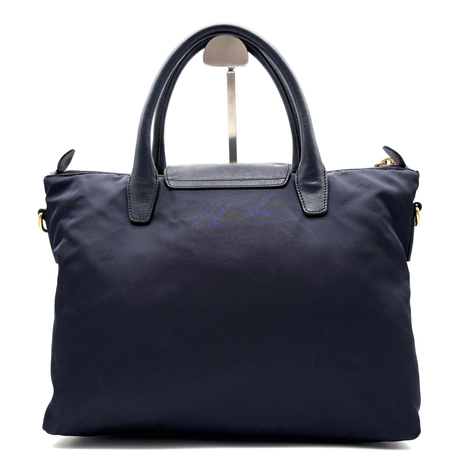 美品 PRADA プラダ 三角ロゴ プレート ハンドバッグ ショルダーバッグ 