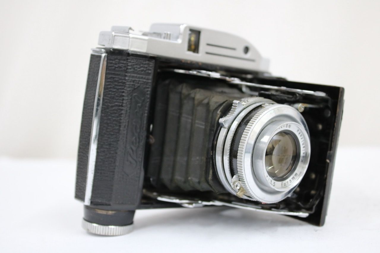 【訳あり品】 Pearl III Hexar 75mm F3.5 蛇腹カメラ e11280