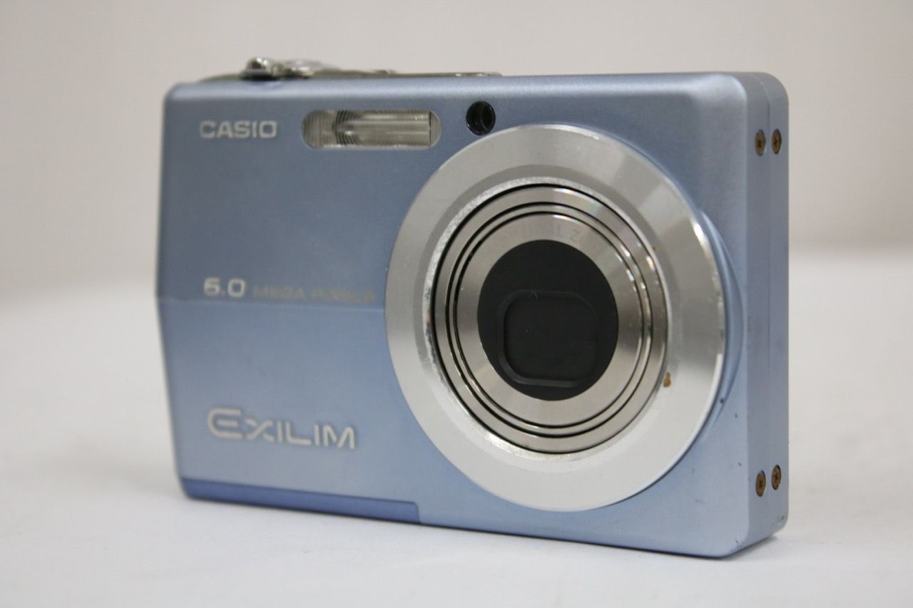 【返品保証】 カシオ Casio EXILIM EX-Z600 ブルー 3x コンパクトデジタルカメラ e11299