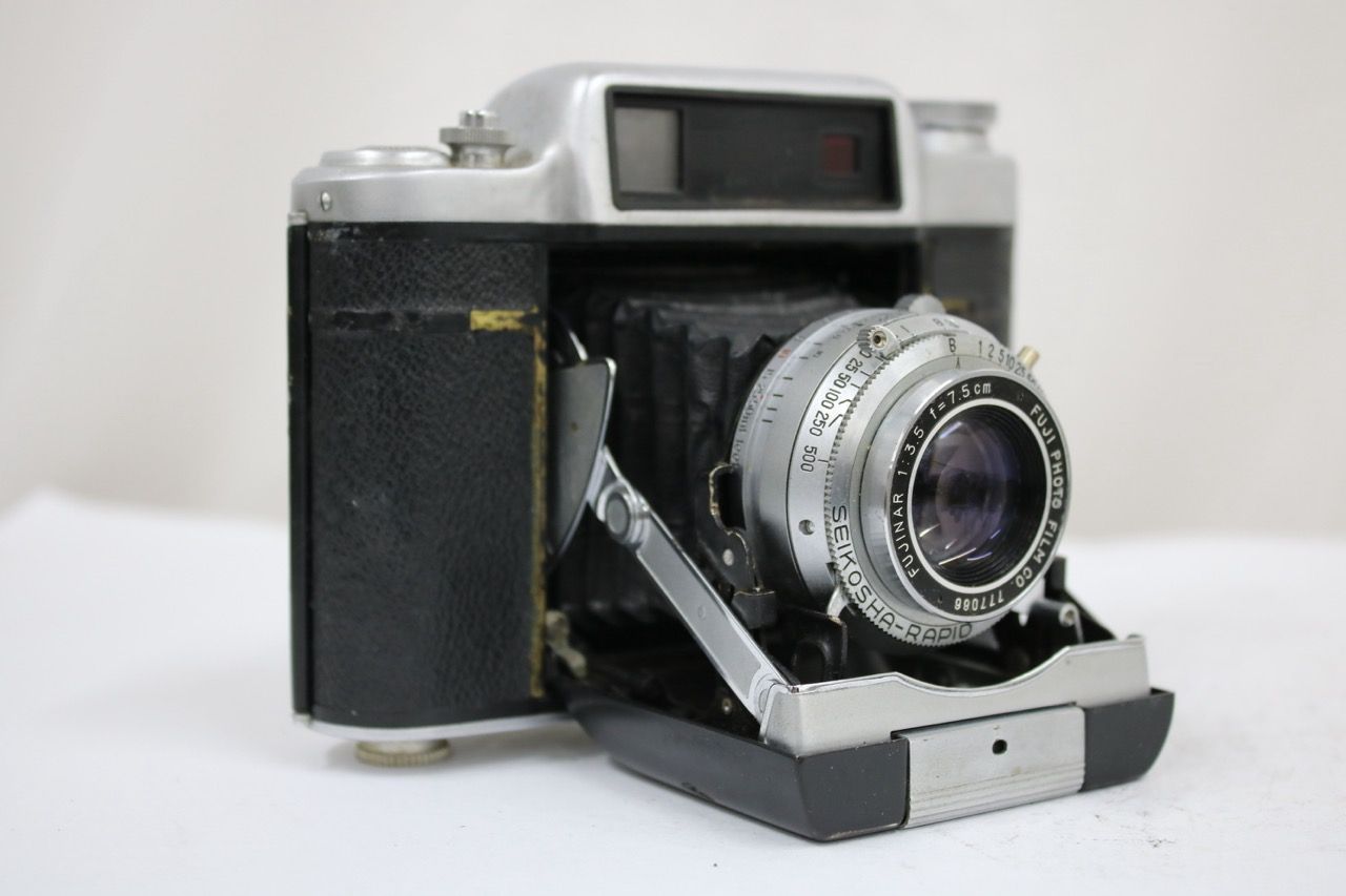 【返品保証】 フジフィルム Fujifilm SUPER FUJICA-6 FUJINAR 7.5cm F3.5 蛇腹カメラ e11282