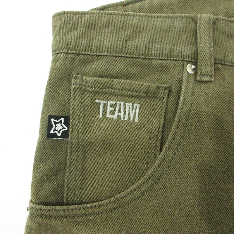 starteam カーキ　パンツ 36 三重本店】 中古 STARTEAM | スターチーム ロゴ刺繍デニムショート