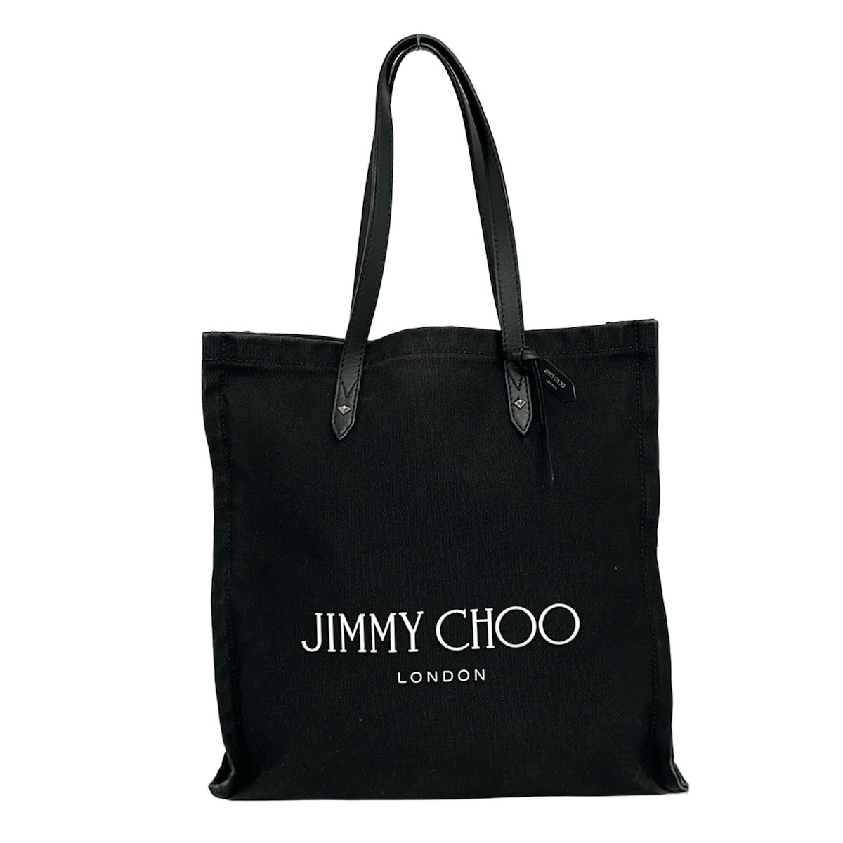 JIMMY CHOO(ジミーチュウ) トートバッグ - 黒 レザー