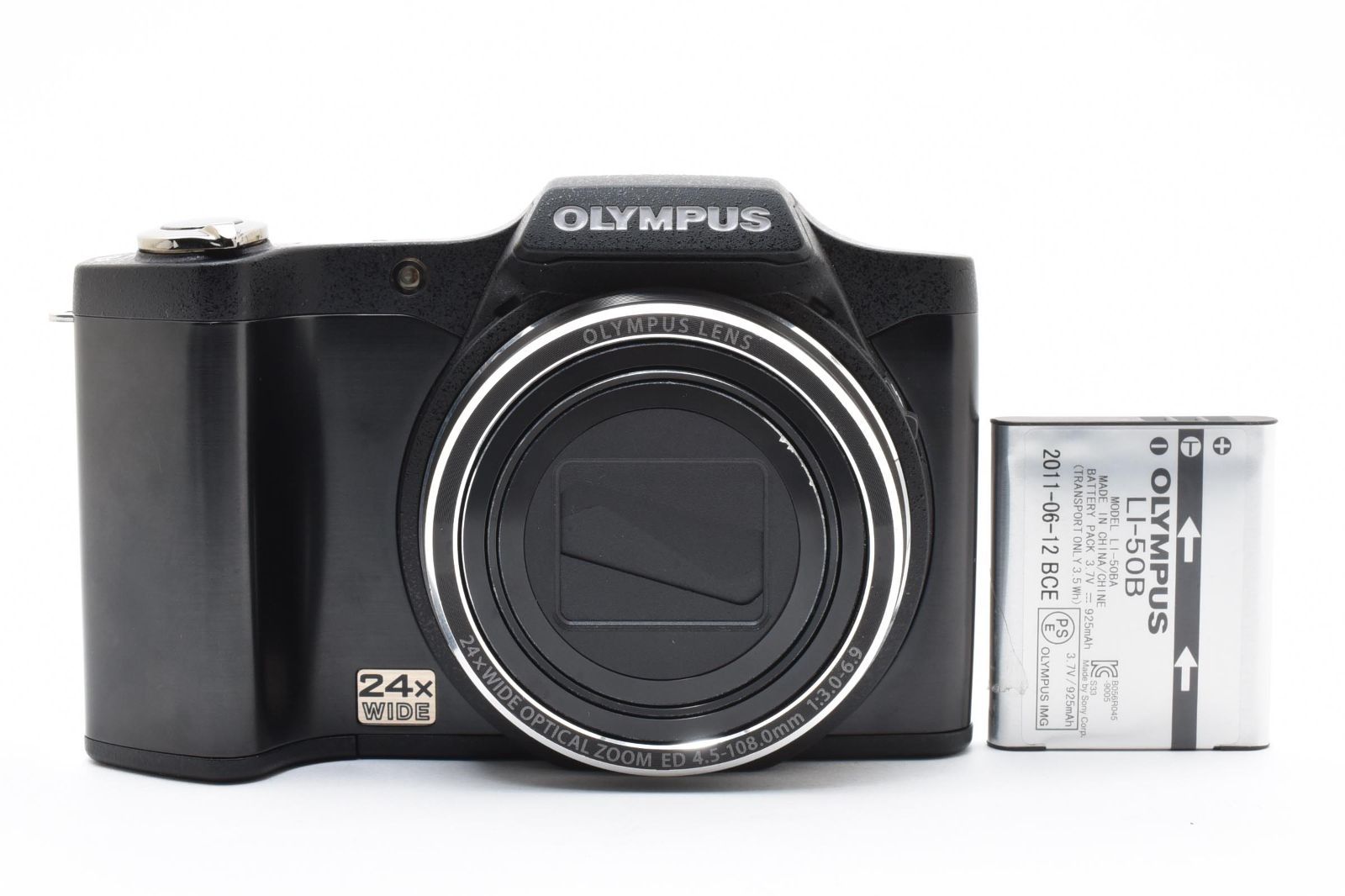 ★極上品★ オリンパス OLYMPUS SZ-14 ブラック 【CCDセンサー・手ブレ補正・24倍ズーム】 動作良好 クリアな光学！ 完動品 #0605A