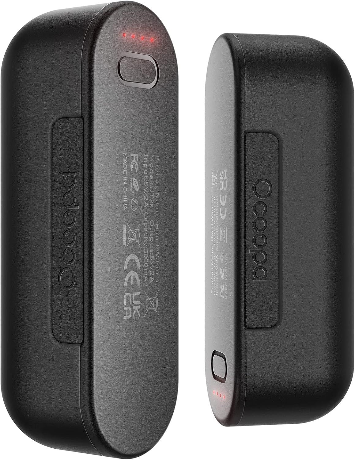 2025年全米ベストハンドウォーマー受賞！ OCOOPA 充電式カイロ 日本正式上陸！ UT2S ブラック (12ヶ月保証付き正規品)