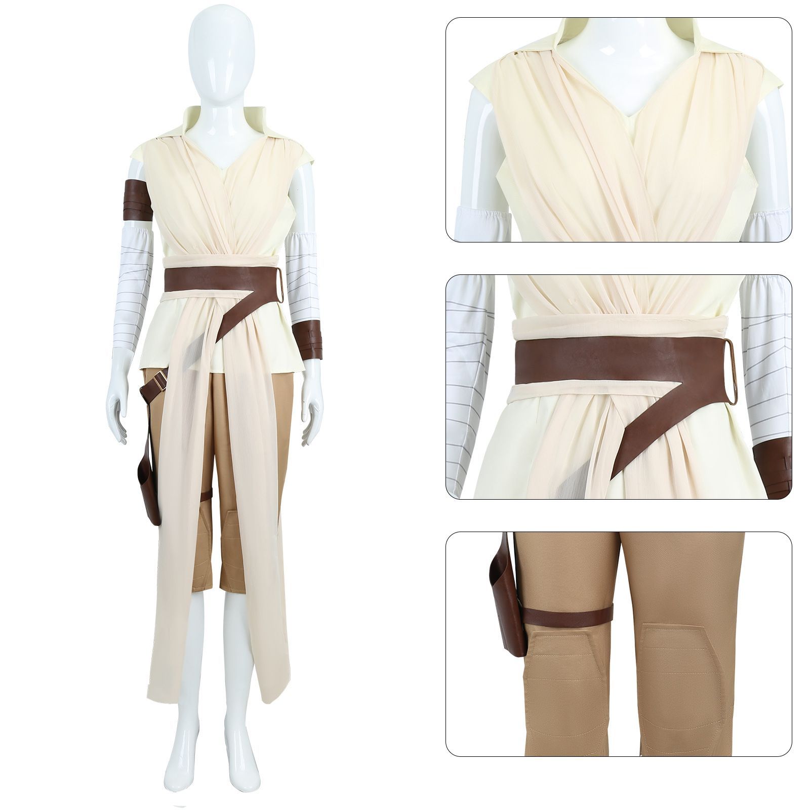 人気商品 コスチューム スターウォーズ ジェダイ 天行者 レイ コスプレ