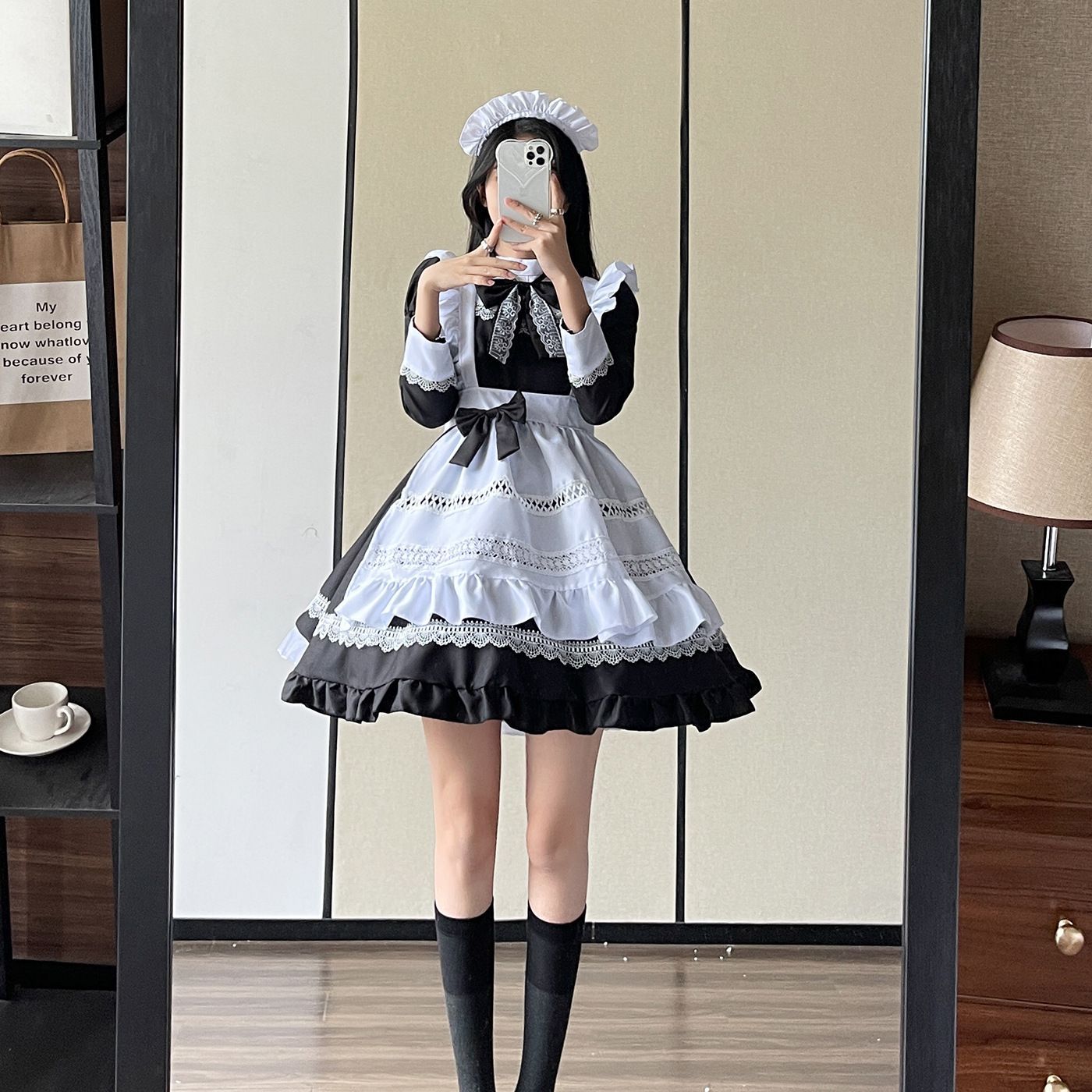 人気商品 メイド服 イギリス風 長袖 コスプレ 演出服 大きいサイズ ロリータ 萌系