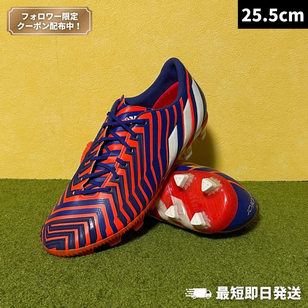 【新品・未使用】ADIDAS アディダス サッカースパイク プレデター インスティンクト ジャパン HG（レッド×パープル）B35456（25.5cm）