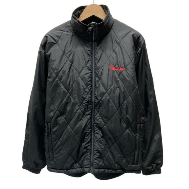 【中古】　Marmot　ナイロンジャンパー　マウンテンジャケット　アウター　キルティングジャケット　ハイネック　フルジップ　ワンポイント　ブランドロゴ　刺しゅう　アウトドア　古着　/1152