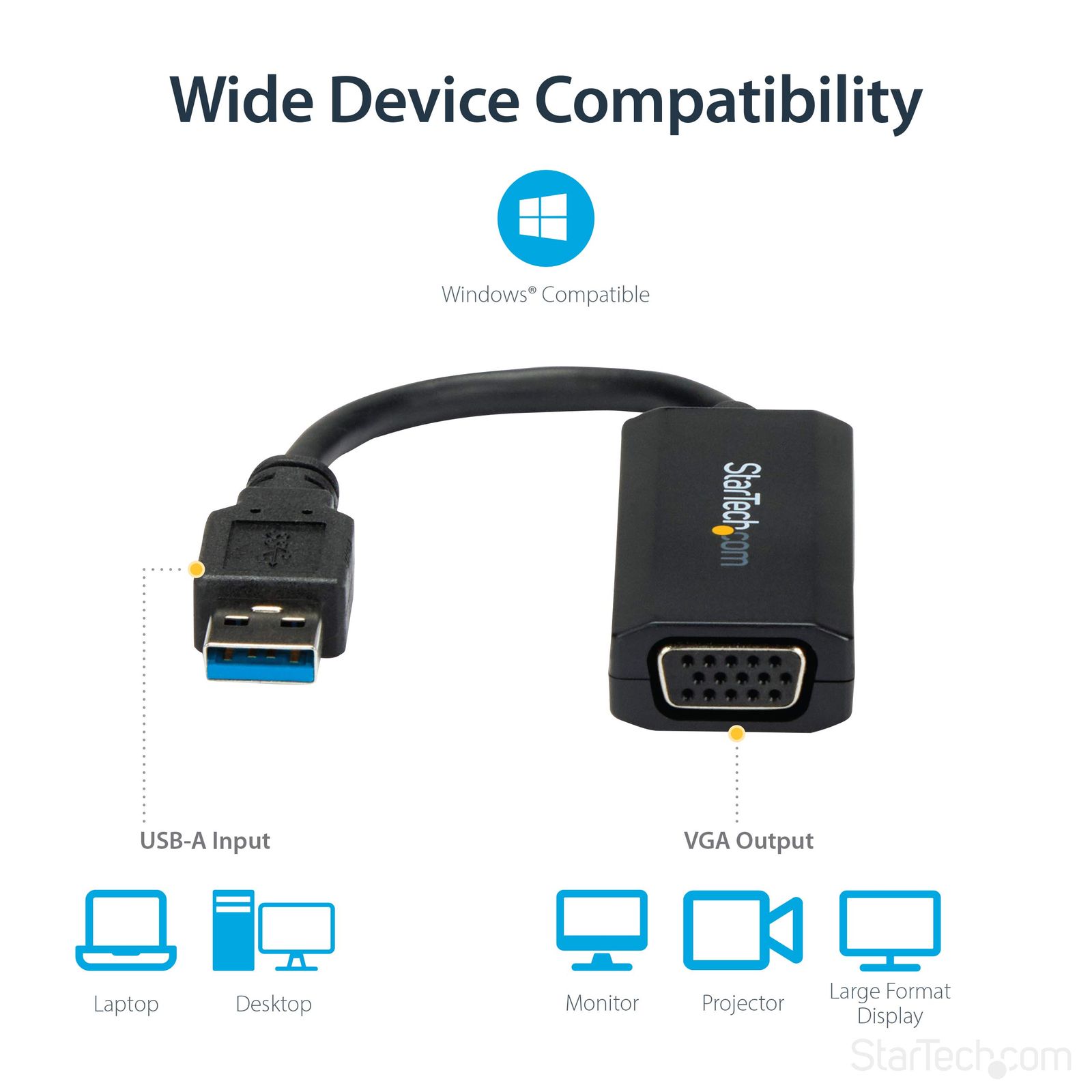 StarTech.com USB 3.0 - VGA変換アダプタ オンボードドライバ
