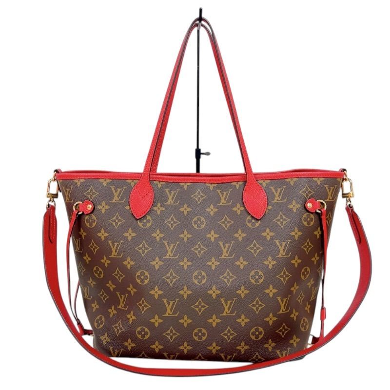 ルイ・ヴィトン LOUIS VUITTON ネヴァーフル・インサイドアウトMM M12708 ブラウン　サリレッド モノグラム レディース トートバッグ 162,000円
