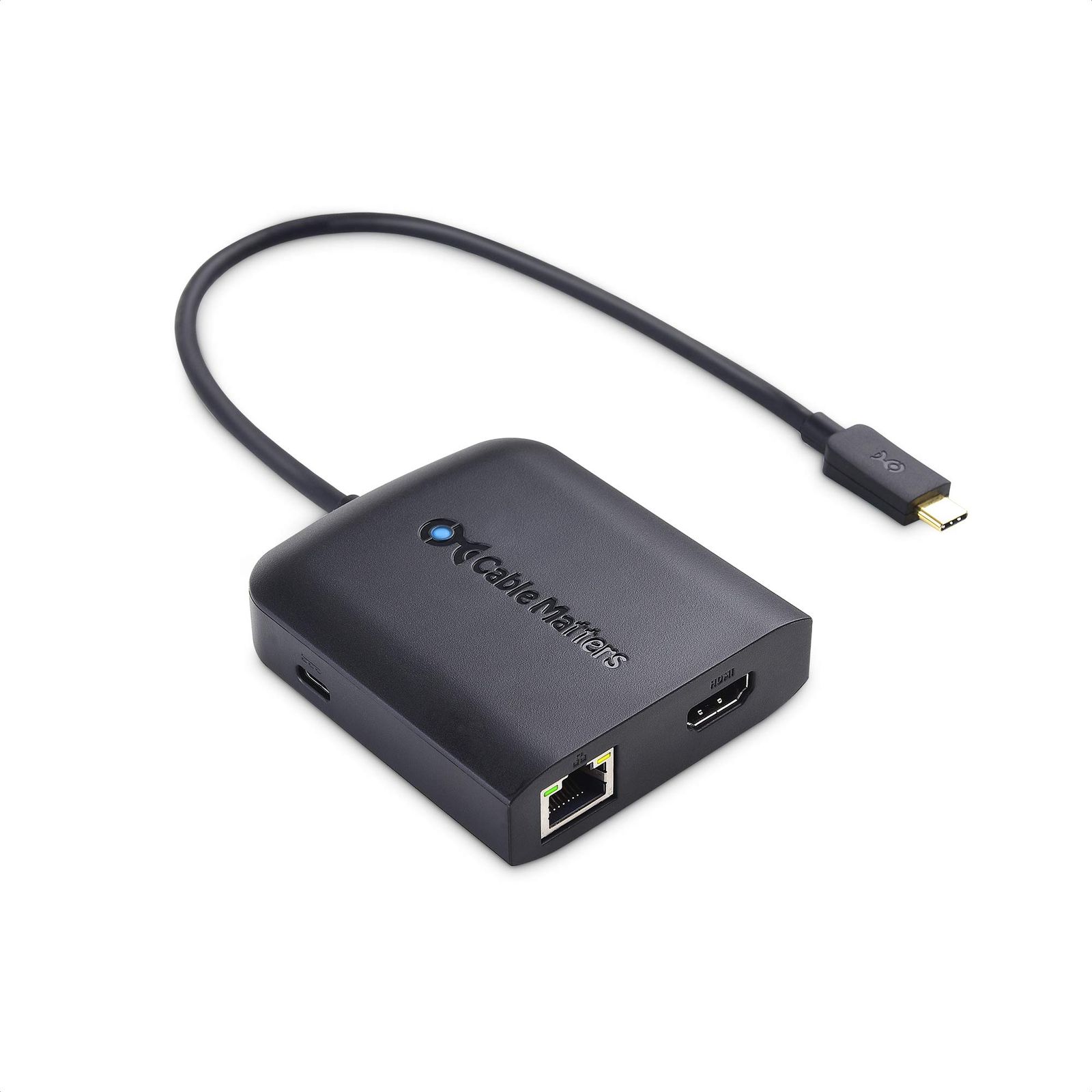 Cable Matters USB C ハブ LAN HDMI PD、USBC HDMI 変換アダプタ、[4K@30Hz・1000Mbps LAN・80W充電・2x USB 3.0] Thunderbolt 4/USB4/Thunderbolt 3対 ...