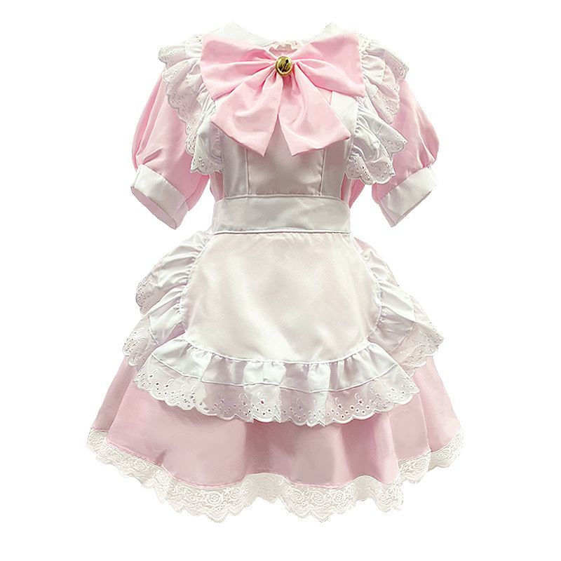 人気商品 メイド服 新作 スイート ピンク ロリータコスプレ 衣装