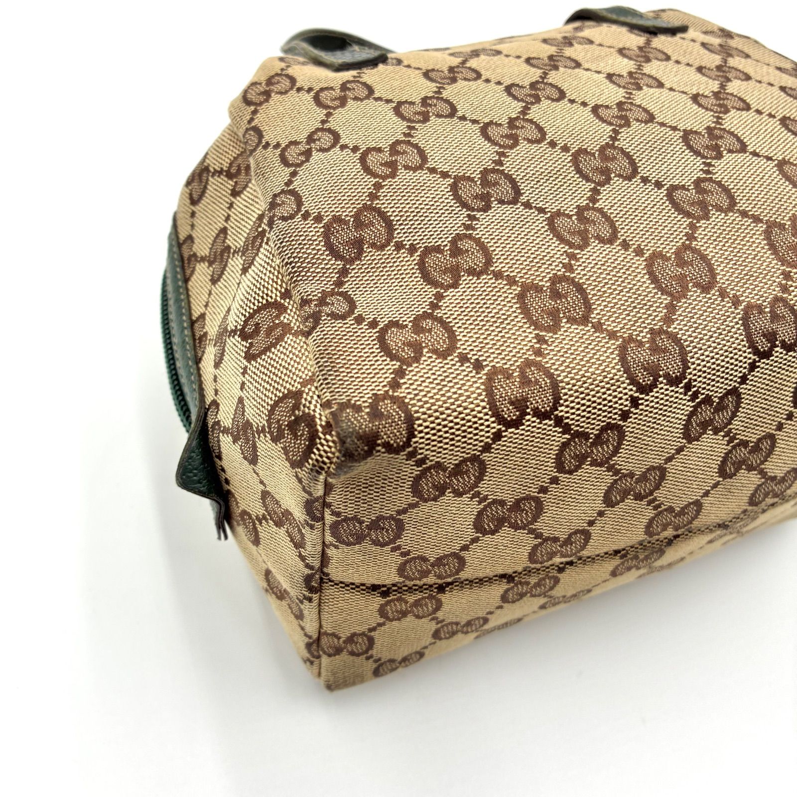 良品◎GUCCI グッチ GGキャンバス アクセサリーポーチ ハンドバッグ 