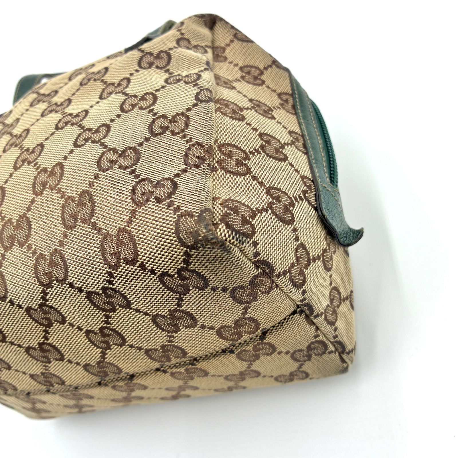 良品◎GUCCI グッチ GGキャンバス アクセサリーポーチ ハンドバッグ 