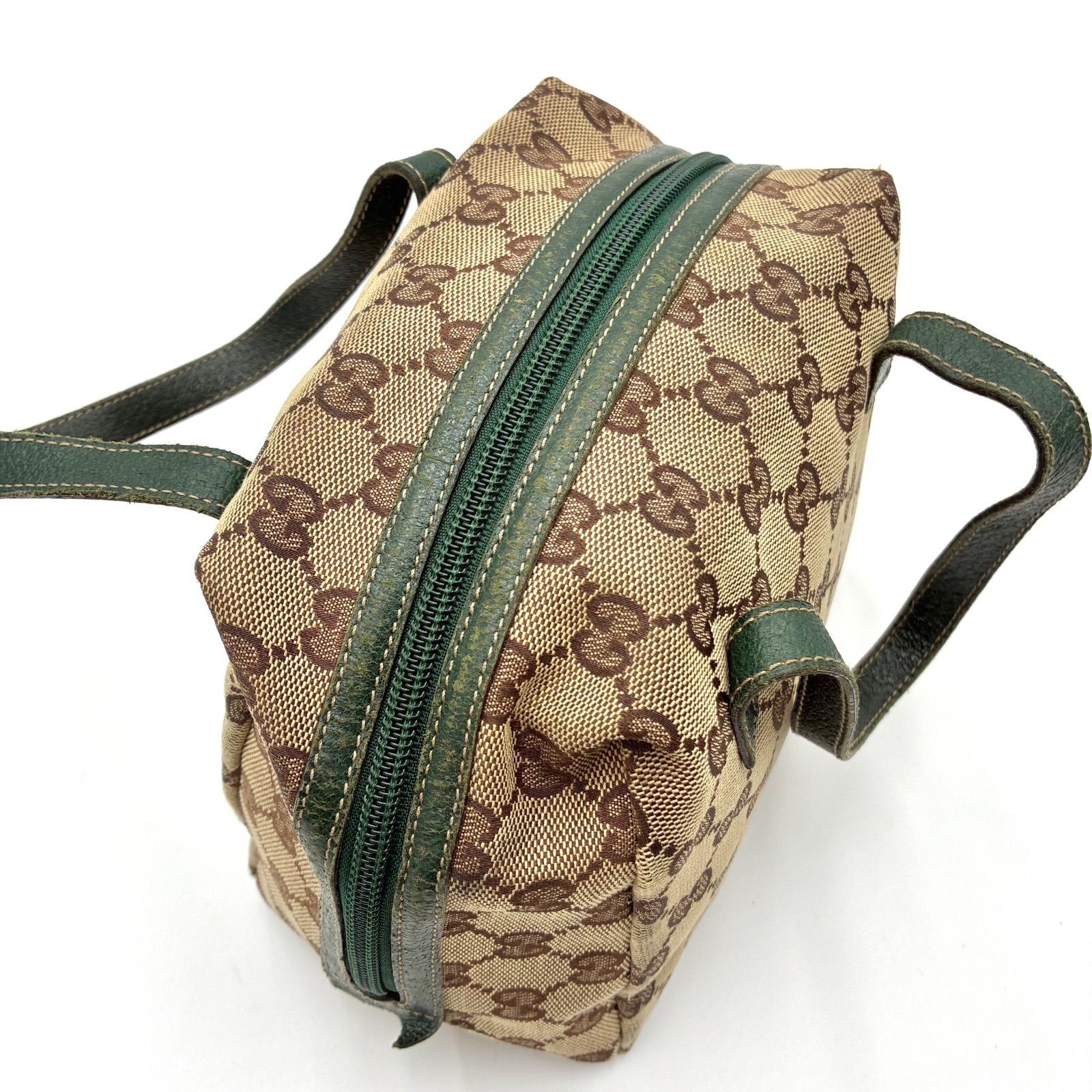 良品◎GUCCI グッチ GGキャンバス アクセサリーポーチ ハンドバッグ 