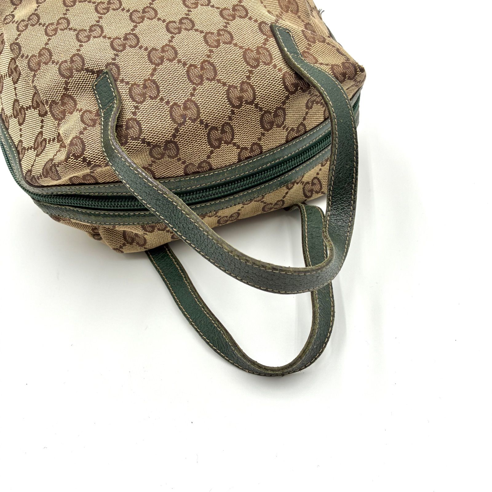 良品◎GUCCI グッチ GGキャンバス アクセサリーポーチ ハンドバッグ 