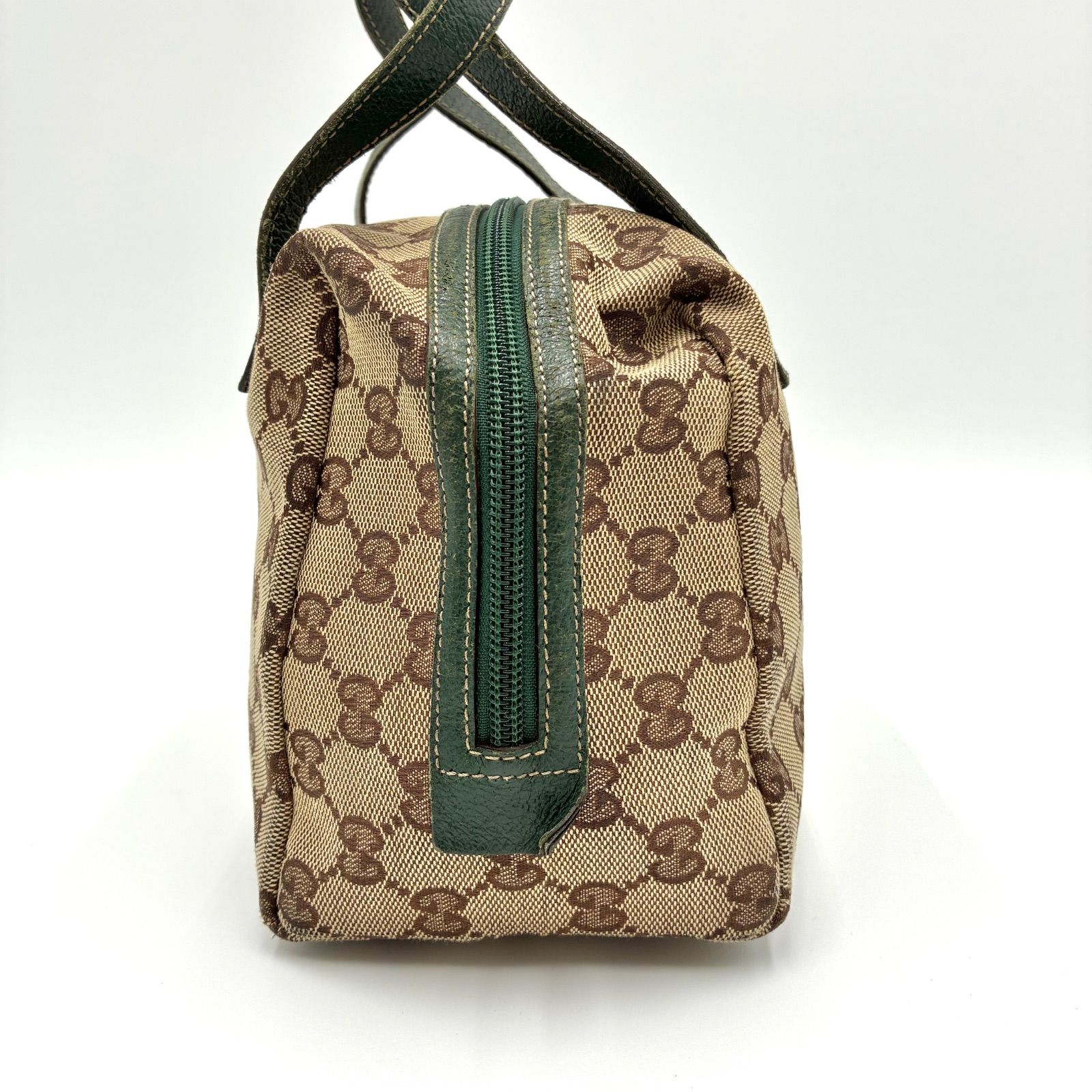 良品◎GUCCI グッチ GGキャンバス アクセサリーポーチ ハンドバッグ 