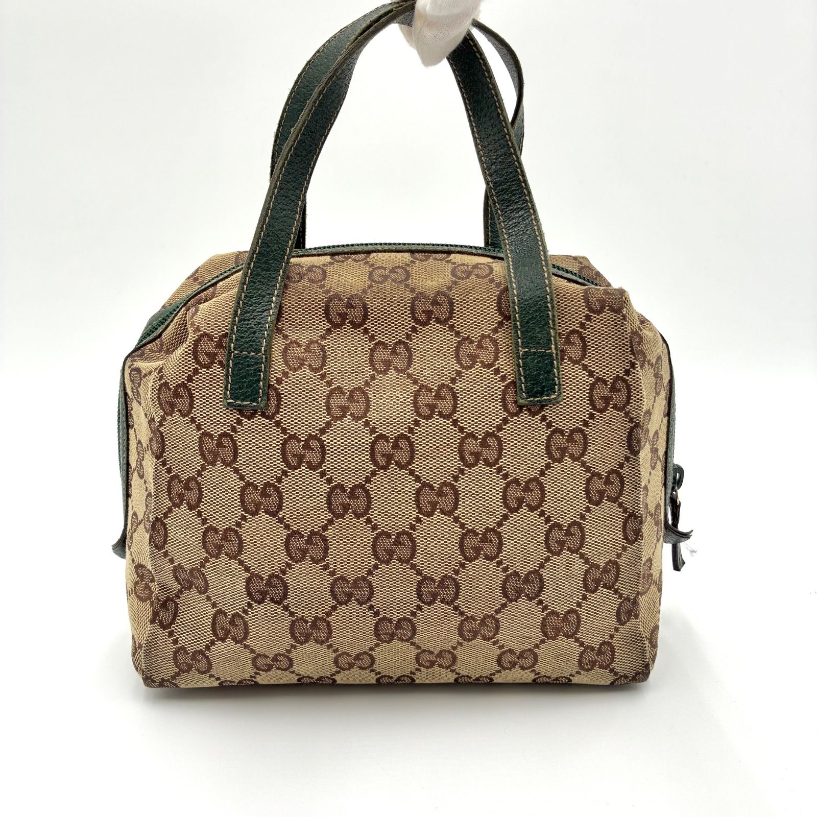 良品◎GUCCI グッチ GGキャンバス アクセサリーポーチ ハンドバッグ 