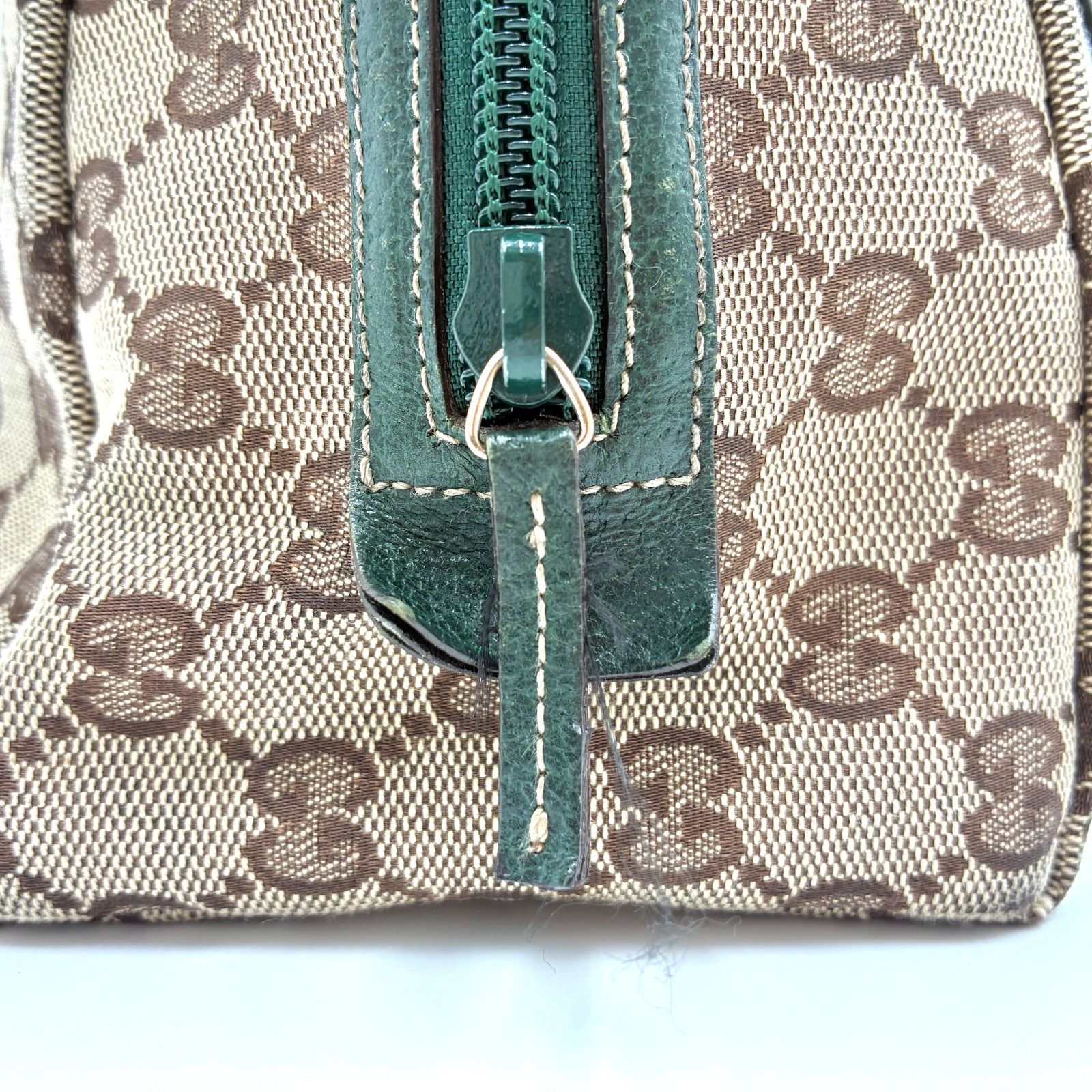 良品◎GUCCI グッチ GGキャンバス アクセサリーポーチ ハンドバッグ 