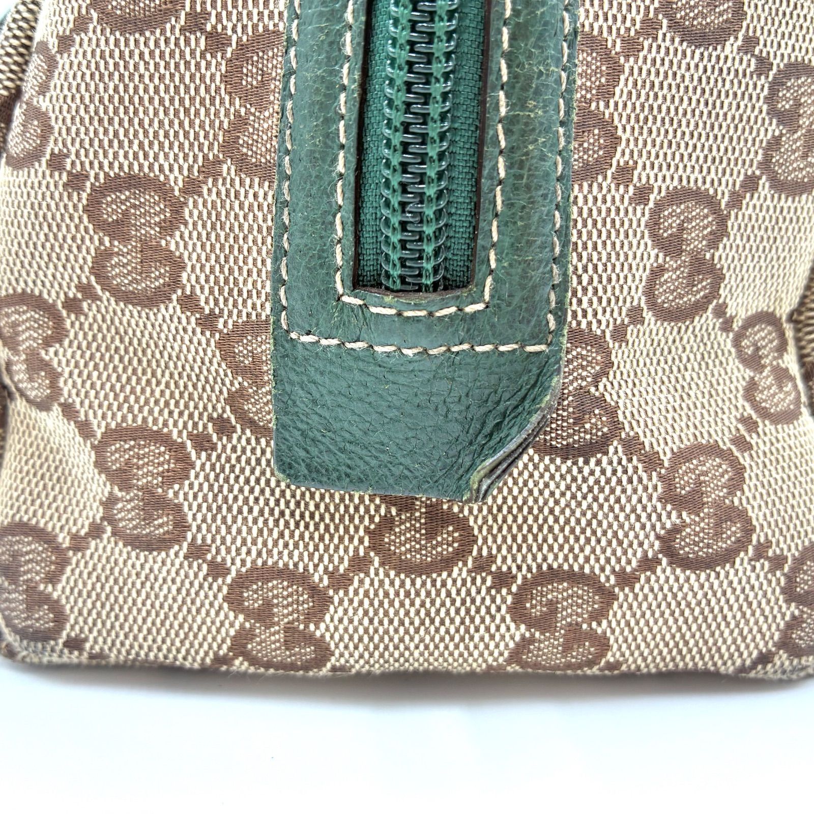 良品◎GUCCI グッチ GGキャンバス アクセサリーポーチ ハンドバッグ 
