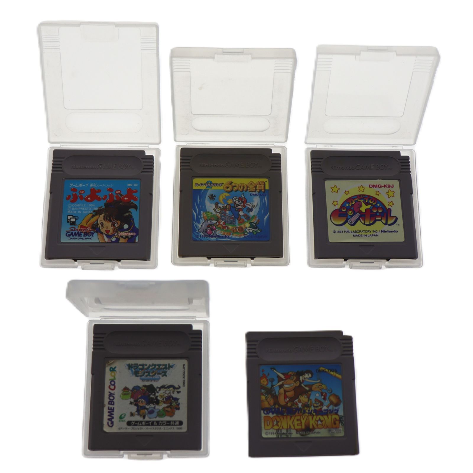 中古】ゲームボーイ ソフト まとめ売り 5本セット 任天堂 動作未確認