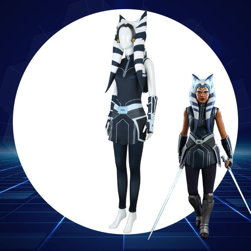 人気商品 コスプレ衣装 アソカ 風 スター ウォーズ Clone Wars 女性用 高品質 全セット 秋冬用 コスチューム -12