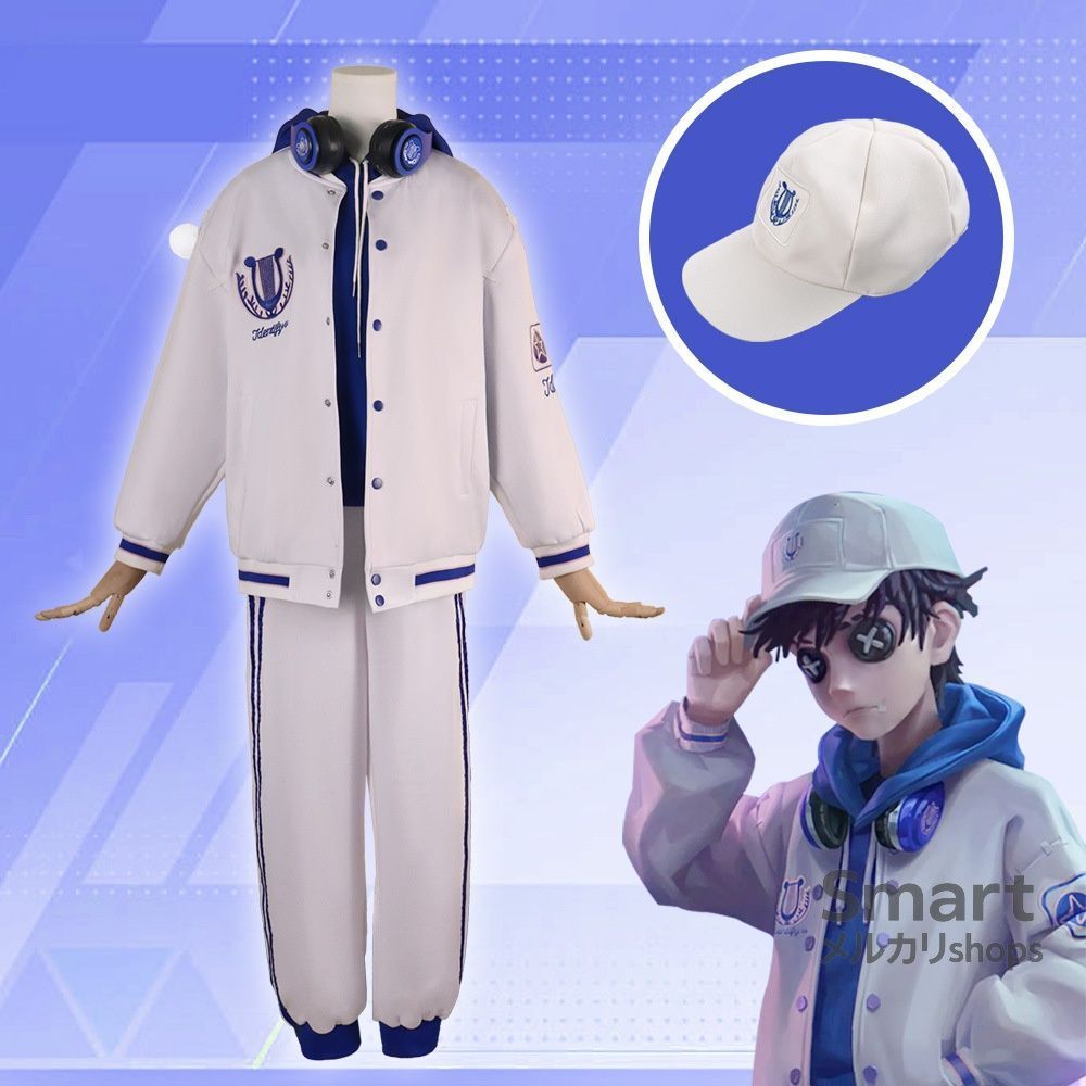 人気商品 コスプレ 衣装 だいごじんかくIdentity V コスプレ衣装 Naibu eスポーツ コスプレ衣装 Naibu OPH ホワイトベースボールジャケット 傭兵ジャケット -5